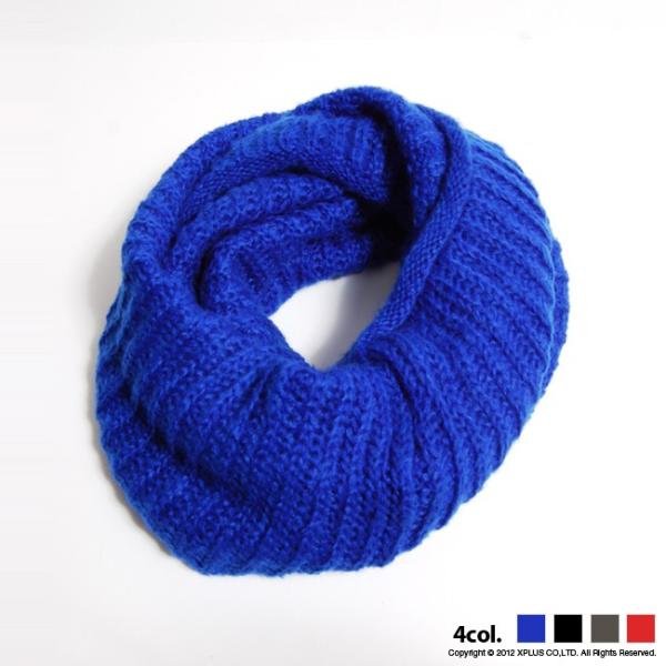 Diablo ディアブロ　編込みカラースヌード マフラー