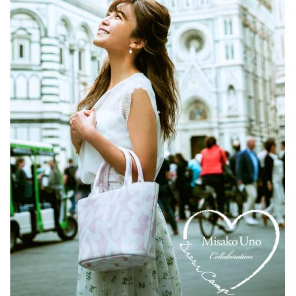 DRESS CAMP ドレスキャンプ バッグ MUパターントートバッグ ベージュ ピンク レディース...