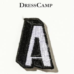 ドレスキャンプ DRESS CAMP カスタム用ワッペンピース アルファベットA マジックテープ