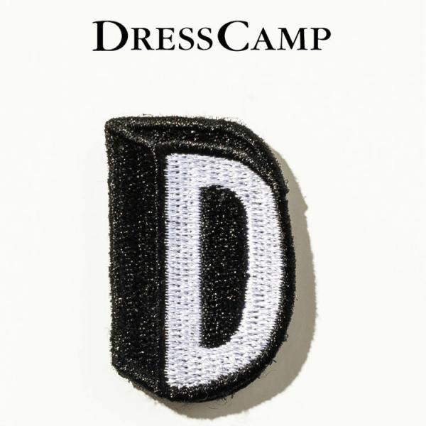 ドレスキャンプ DRESSCAMP ドレスキャンカスタム用ワッペンピース アルファベットD マジック...