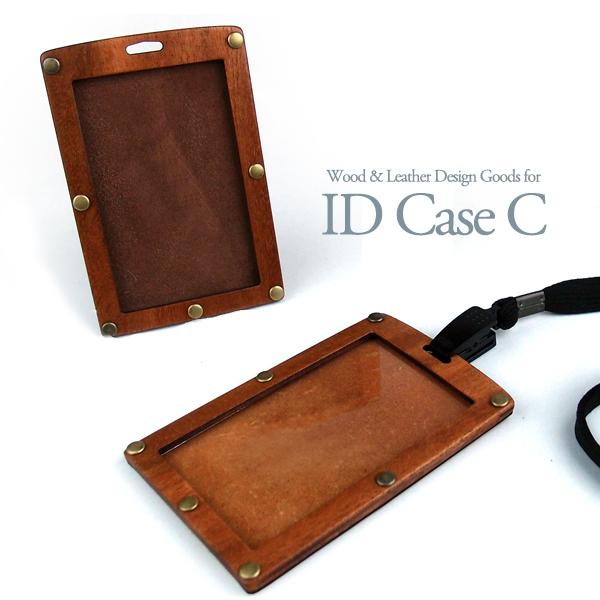 for ID Card Case C 木製IDケース C 木製品 日本製 ハンドメイド 通行証 パス...