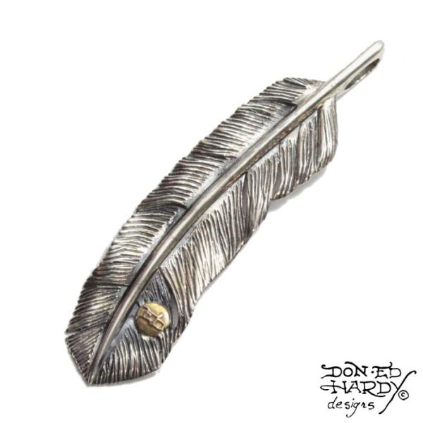 EdHardy エドハーディー フェザーネックレス ペンダントトップ EDFE-003 ユニセックス...