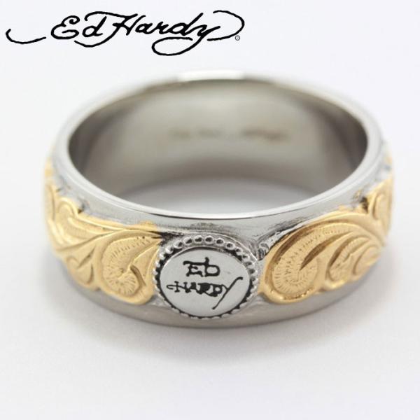 Ed Hardy エドハーディー EDHARDY ステンレス ハワイアンジュエリー 指輪 リング ア...