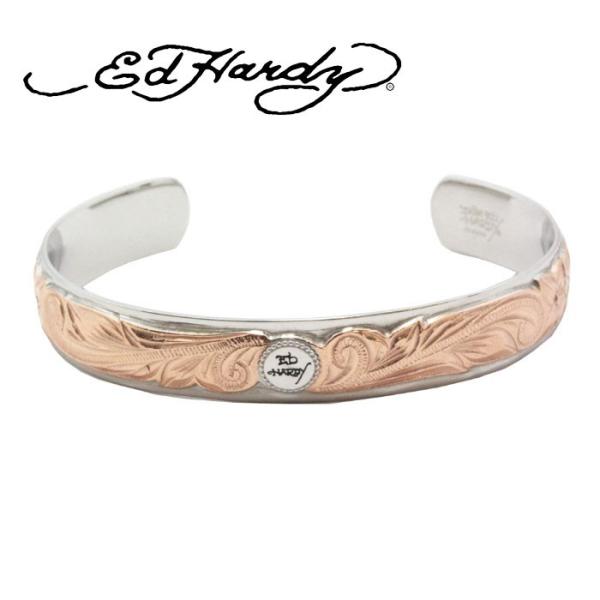 Ed Hardy エドハーディー EDHARDY ステンレス ハワイアンジュエリー バングル アクセ...