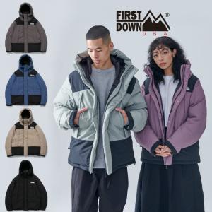 FIRST DOWN ファーストダウン ラップダウンパーカー WRAP DOWN PARKA DICROS MAURI アウター ジャケット 防寒 冬 ユニセックス カジュアル スポーツ｜upper-gate