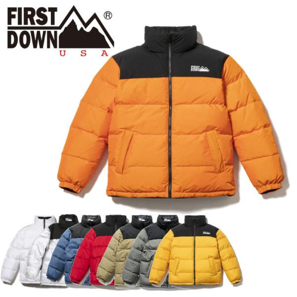 FIRST DOWN ファーストダウン リバーシブル ダウンジャケット REVERSIBLE DOW...