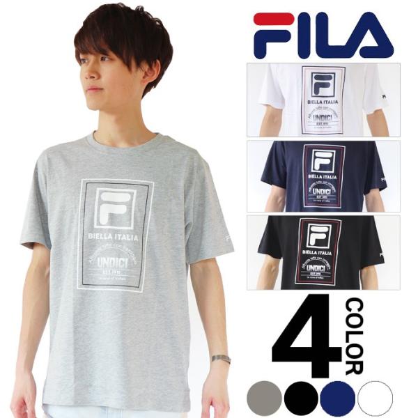 FILA フィラ Tシャツ Men's デザインプリント半袖Tシャツ 半袖 カットソー  M L X...