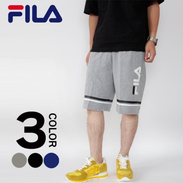 FILA フィラ ラインプリントミニ裏毛ハーフパンツ ブランド スポーツ メンズ レディース M L...
