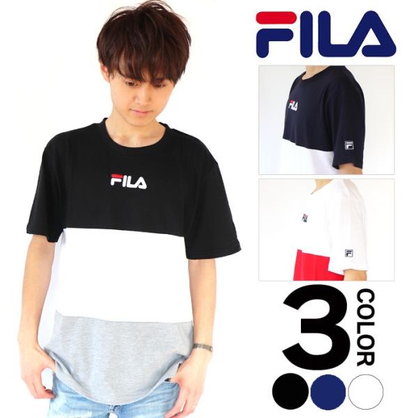 FILA フィラ Tシャツ Men's サガラワッペンTシャツ tシャツ tee ウィメンズ カジュ...