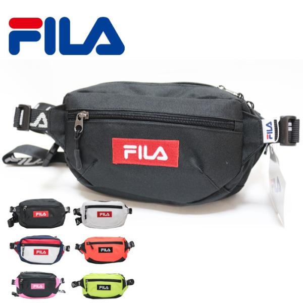 FILA フィラ ロゴテープウエストバッグ 男女兼用 メンズ ウエストポーチ 6色 ストリート カジ...
