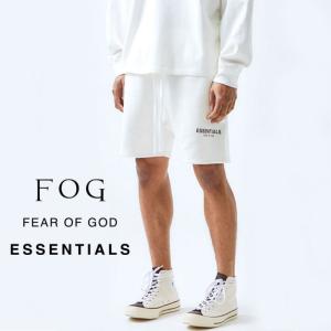 FOG ESSENTIALS エッセンシャルズ スウェット ショーツ ショートパンツ メンズ 短パン ストリート カジュアル ブラック ホワイト 白 リラックス ルームウェア｜upper-gate