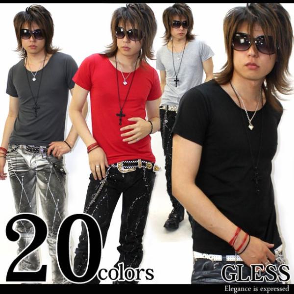 GLESS グレス 半袖Tシャツ カットソー トップス メンズ おしゃれ 半袖 春 夏 秋 無地 メ...