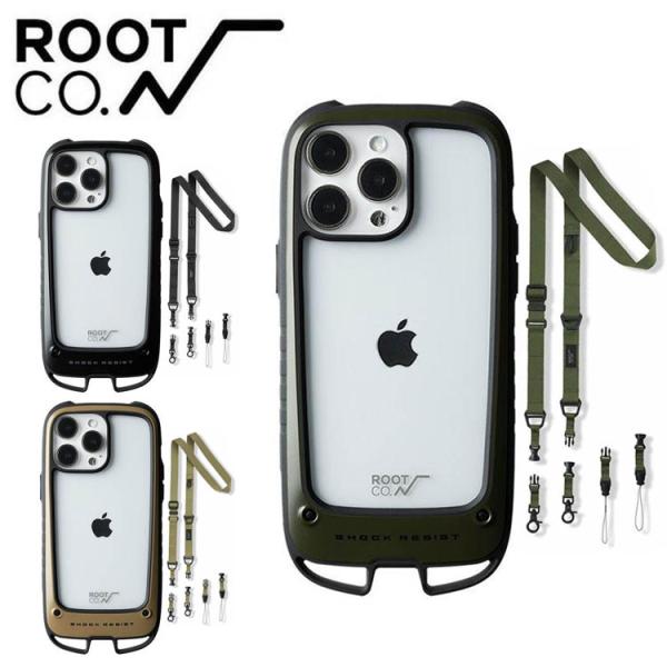 ROOT CO ルートコーiPhone14ProMax専用ケース＋ネック&amp;ショルダーストラップ iP...