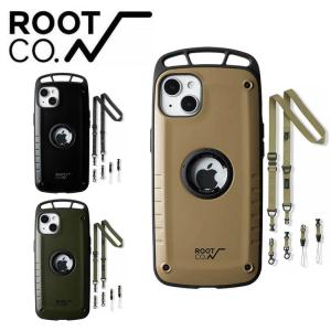 ROOT CO ルートコーiPhone14Plus専用ケース＋ネック&ショルダーストラップ スマホケース スマホカバー アウトドア 釣り キャンプ 登山｜upper-gate