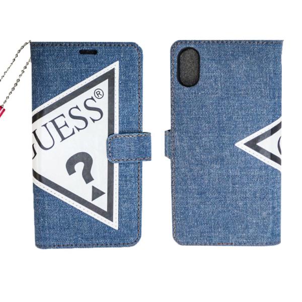 ゲス GUESS iphoneケース 手帳型 アイフォンX アイフォン10 iPhone X スマホ...