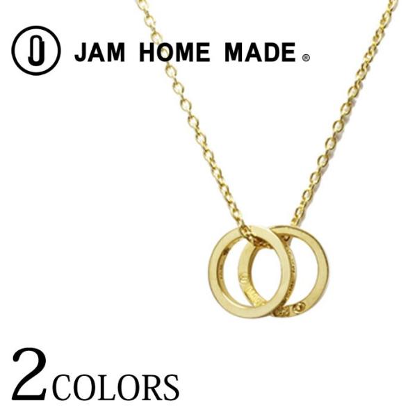 JAM HOME MADE ジャムホームメイド 平打ちダブルダイヤモンドネックレス ゴールド シルバ...