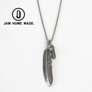 ジャムホームメイド JAM HOME MADE ダブルフェザー&ダイヤモンドネックレス シルバー925 メンズ プレゼント アクセサリー ギフト  誕生日 記念日