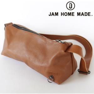 JAM  MADE ブラックライドショルダーバッグ レザー 大容量 JAM HOME MADE ブラックライドショルダーバッグ レザー 大容量