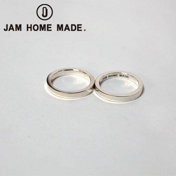 JAM HOME MADE FLAT DOUBLE DIAMOND RING M SILVER GO...
