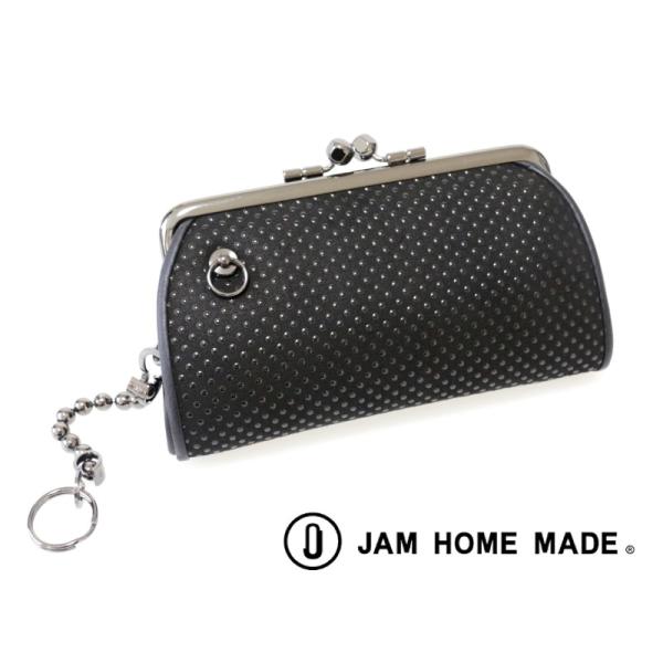 JAM HOME MADE ジャムホームメイド 印傳 印伝屋 がま口財布 ウォレット ドット柄 本革...