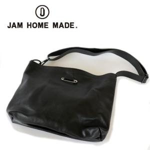 JAM HOME MADE ジャムホームメイド アリゾナレザーサコッシュ -BLACK- 本革 レザー ショルダーバッグ｜upper-gate