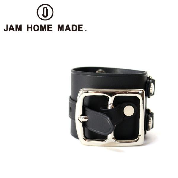 JAM HOME MADE ジャムホームメイド POST レザーダブルブレスレット -BLACK- ...