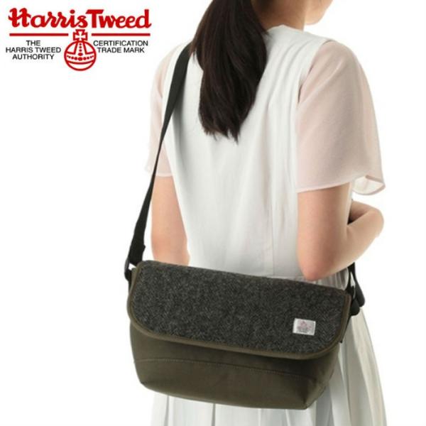 Harris Tweed ハリスツイード バッグ ツィード 鞄 メッセンジャーバッグ レディース チ...