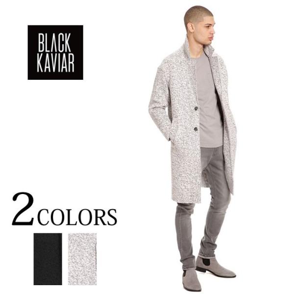 BLACK KAVIAR ブラックキャビア KOPERNI BLACK フェイクムートン ロングコー...