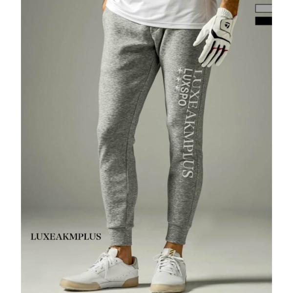 SALE セール LUXEAKMPLUS リュクスエイケイエムプラス 刺繍ロゴスウェットパンツ スポ...