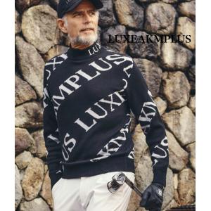 LUXE AKM PLUS リュクスエイケイエムプラス 総柄モックネックTシャツ