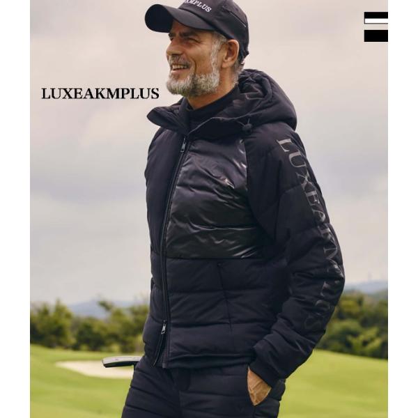 LUXEAKMPLUS リュクスエイケイエムプラス バイカラーパデッドジャケット メンズ 男性 アウ...