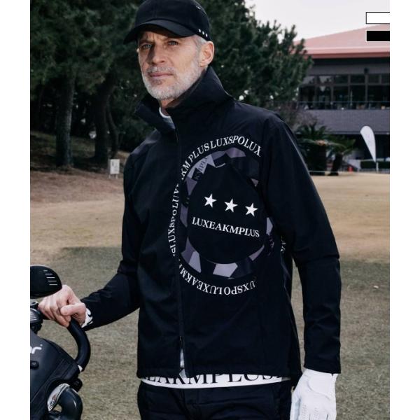 LUXEAKMPLUS リュクスエイケイエムプラス サークルロゴウィンドブレーカー メンズ ジャケッ...