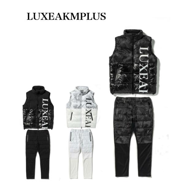 LUXEAKMPLUS リュクスエイケイエムプラス カモ柄中綿ベスト&amp;中綿パンツセット セットアップ...