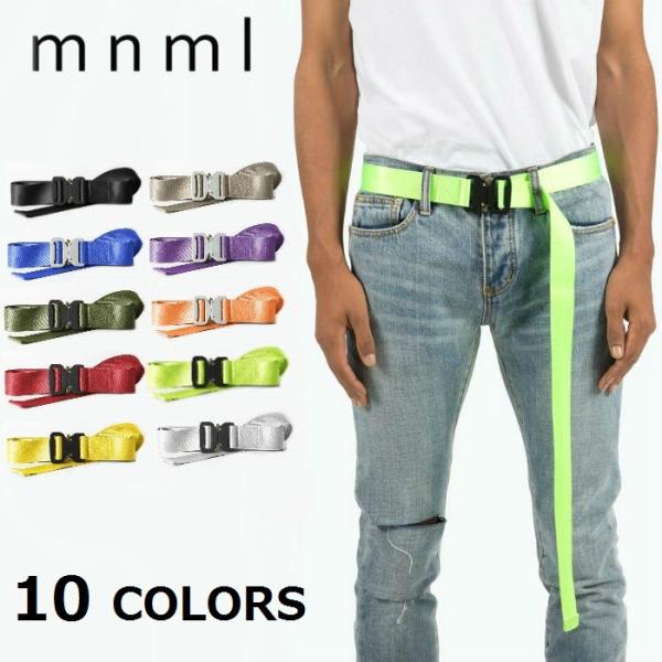 mnml ミニマル ベルト Web Belt ウェブベルト ナイロン メンズ レディース ユニセック...