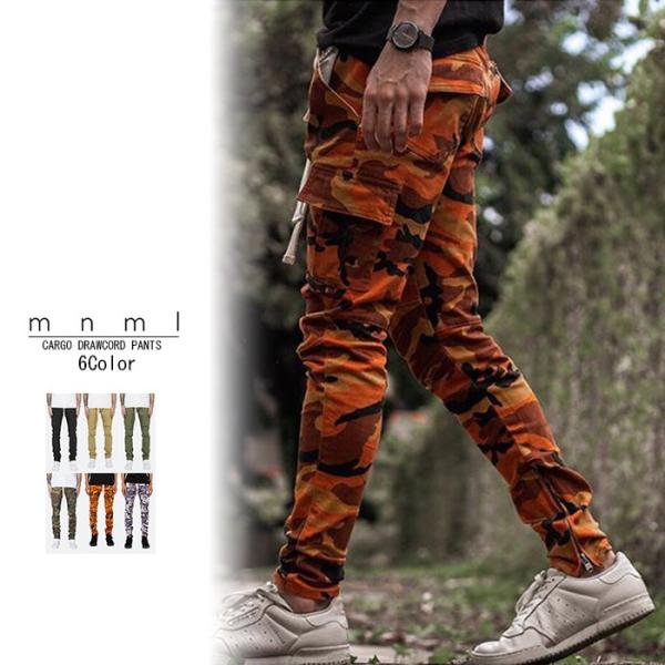 ミニマル mnml パンツ CARGO DRAWCORD PANTS ドローコード カーゴパンツ B...