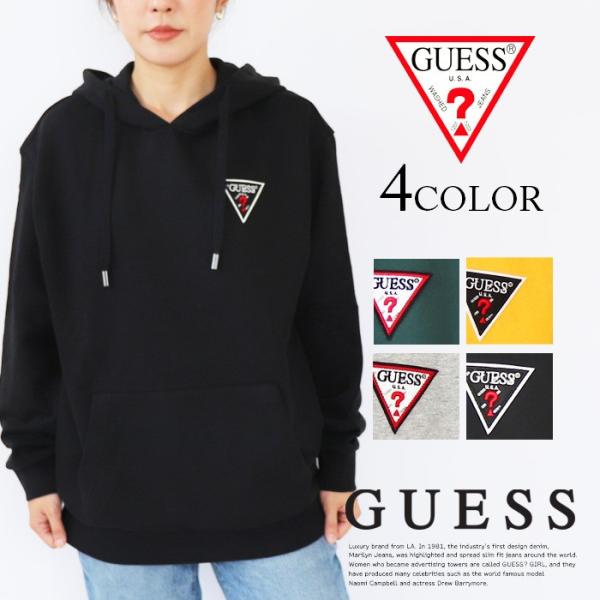 GUESS ゲス ロゴフーディー スウェットプルオーバーパーカー ロゴプリント hoodie  アメ...