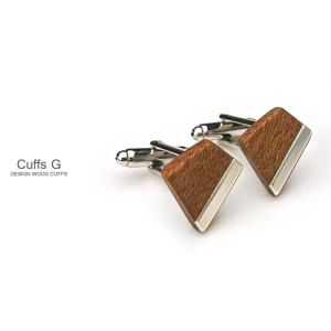DESIGN Cuffs G 木製カフスG 製品 日本製 ハンドメイド スーツ アクセサリー ビジネ...