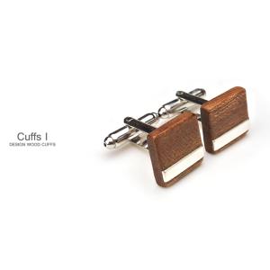 DESIGN Cuffs I 木製カフスI 木製品 日本製 ハンドメイド スーツ ビジネス メンズ ...