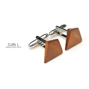 DESIGN Cuffs L 木製カフスL 木製品 日本製 ハンドメイド スーツ ビジネス メンズ ...