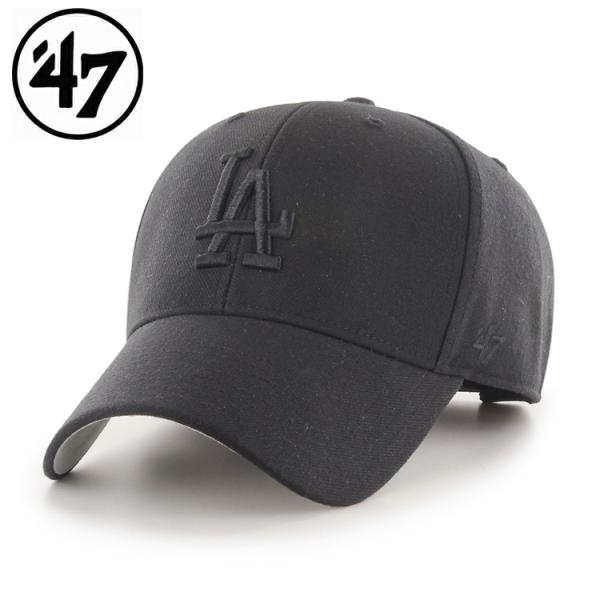 47 フォーティーセブン ドジャース キャップ ’47 エムブイピー ブラックxブラックロゴ 野球 ...