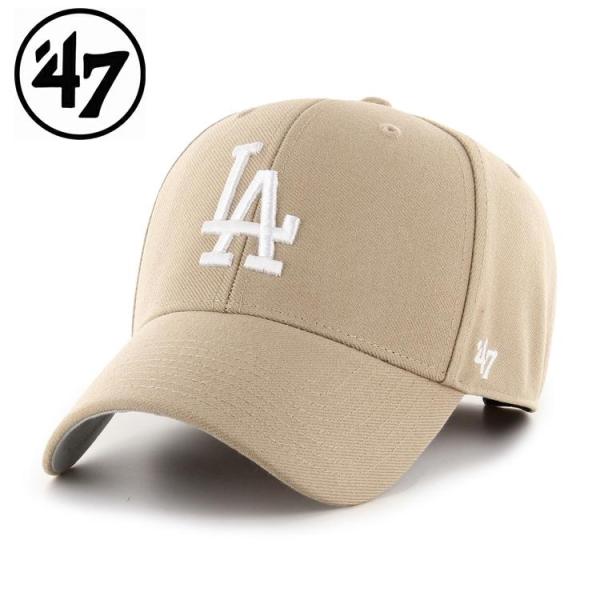 47 フォーティーセブン Dodgers ’47 MVP Khaki x White Logo ドジ...