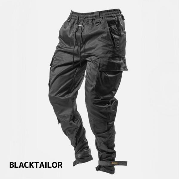 BLACKTAILOR ブラックテイラー N24 CARGO BLACK メンズ カーゴパンツ ジョ...