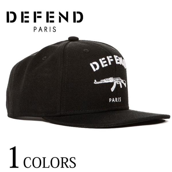 DEFEND PARIS ディフェンド パリス paris cap  キャップ ブラック ホワイト ...