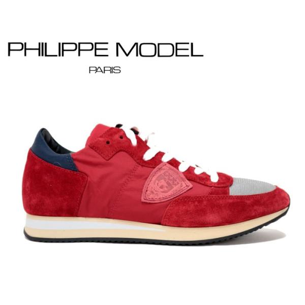 PHILIPPE MODEL フィリップモデル スニーカー メンズ PM TRLU WX71 レッド...