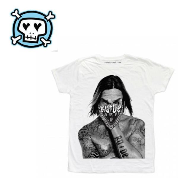 RUDE ルード バンダナ イタリア  POP BANDIT (Man) WHITE Tシャツ メン...