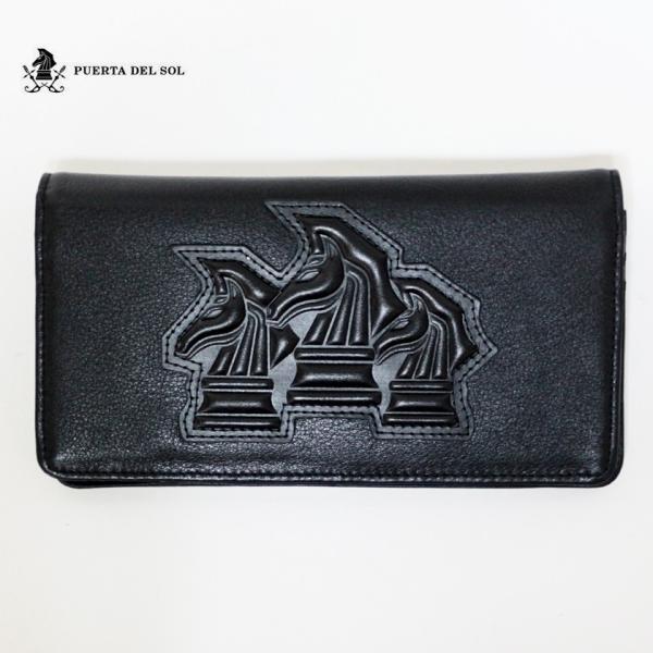 PUERTA DEL SOL プエルタデルソル トリプルマークロングウォレット 長財布 本革 レザー...