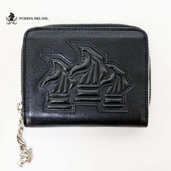 プエルタデルソル PUERTA DEL SOL トリプルマークハーフウォレット 財布 レザーウォレッ...