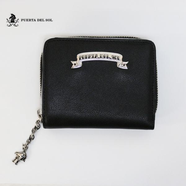 プエルタデルソル メタルプレートハーフウォレット　財布 ウォレット V系 rock