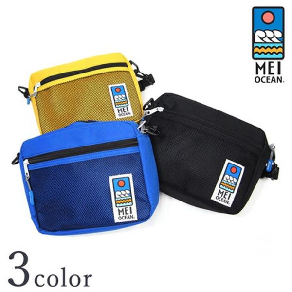 MEI ミニショルダーバッグ サコッシュ バッグ ナイロン バック 肩掛 メイ メンズ ストリート ...