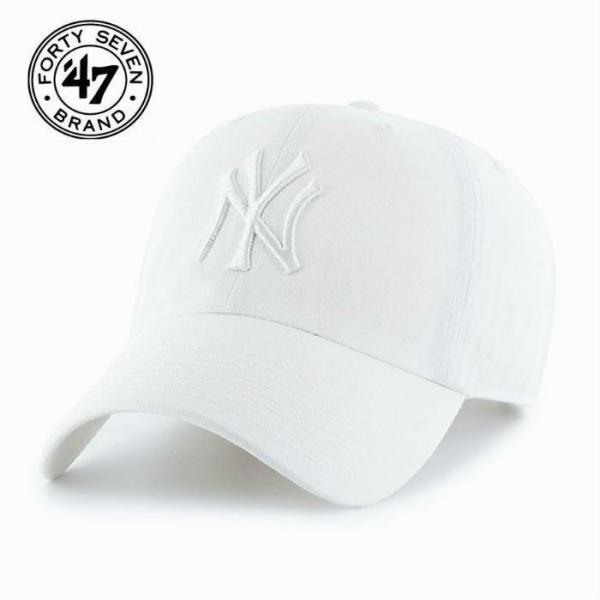 ヤンキース キャップ CAP 帽子 Yankees White ’47 CLEAN UP MLB00...